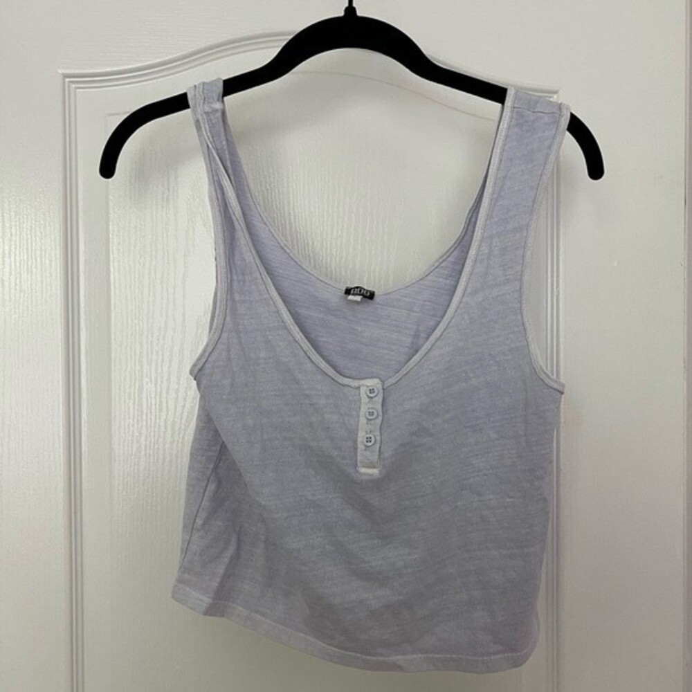 BDG Blue Crop Tank SZ L